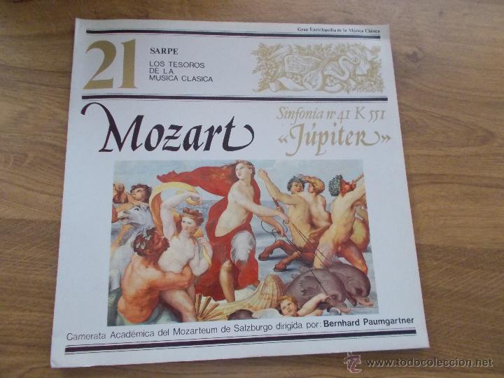 Discos de vinil: SARPE LOS TESOROS DE LA MUSICA N&ordm; 21MOZART. SINFONIA N&ordm; 41 EN DO MAYOR. K 551 J&Uacute;PITER.