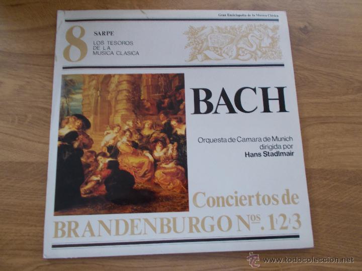 Discos de vinil: SARPE LOS TESOROS DE LA MUSICA N&ordm; 8 BACH. CONCIERTOS DE BRANDENBURGO N&ordm; 1-2-3