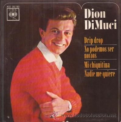 Discos de vinilo: SINGLE DE DION DIMUCI, DRIP DROP, CBS, DE 1963 - Foto 1