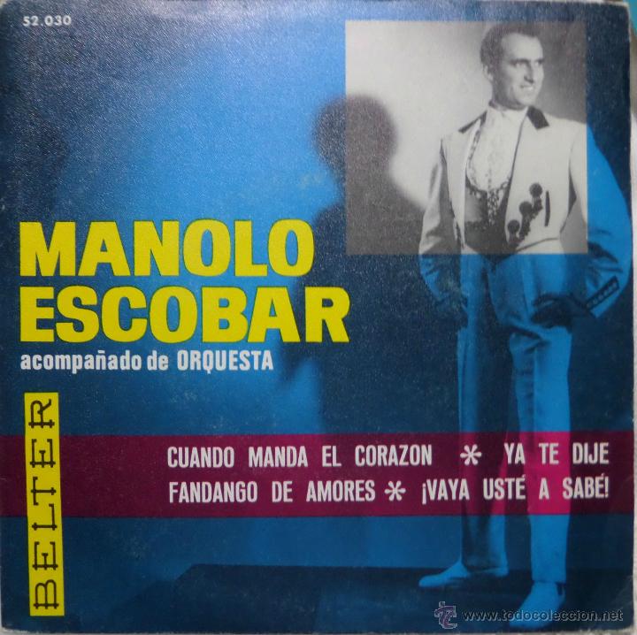 Discos de vinilo: Manolo Escobar cuando manda el coraz&oacute;n - Foto 1