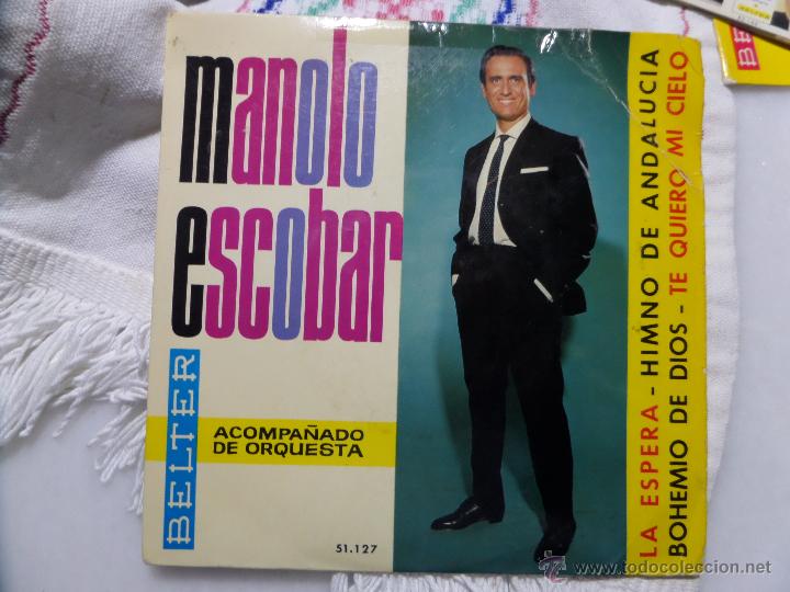 Discos de vinilo: Manolo Escobar himno de andaluc&iacute;a - Foto 1