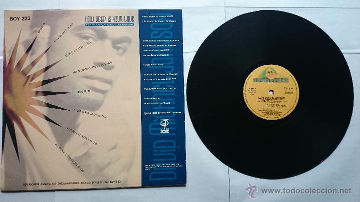 Discos de vinilo: DAVID MICHAEL JOHNSON - HOW DEEP IS YOUR LOVE (6 VERSIONES) (MINI LP 1993) - Foto 2