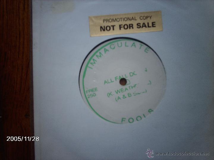 Discos de vinilo: immaculate fools - all fall down (la misma canci&oacute;n en las dos caras) - Foto 1