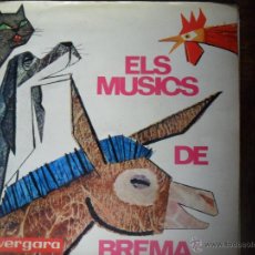 Discos de vinilo: ELS MUSICS DE BREMA - LIBRO + DISCO DE VINILO. EN CATALAN 1962
