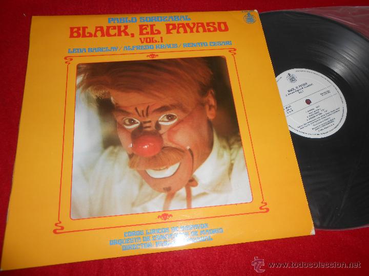Disques de vinyle: BLACK EL PAYASO Vol.1 Pablo Sorozabal+Barclay+Kraus+Cesari madrid LP 1980 Hispavox EXCELENTE ESTADO
