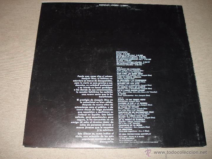 Discos de vinilo: Joaquin Diaz - Seleccion - Foto 2