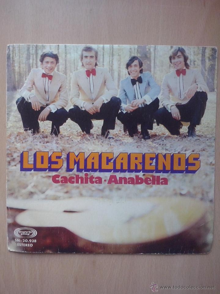 Discos de vinilo: los macarenos- cachita/ anabella- single movieplay 1974
