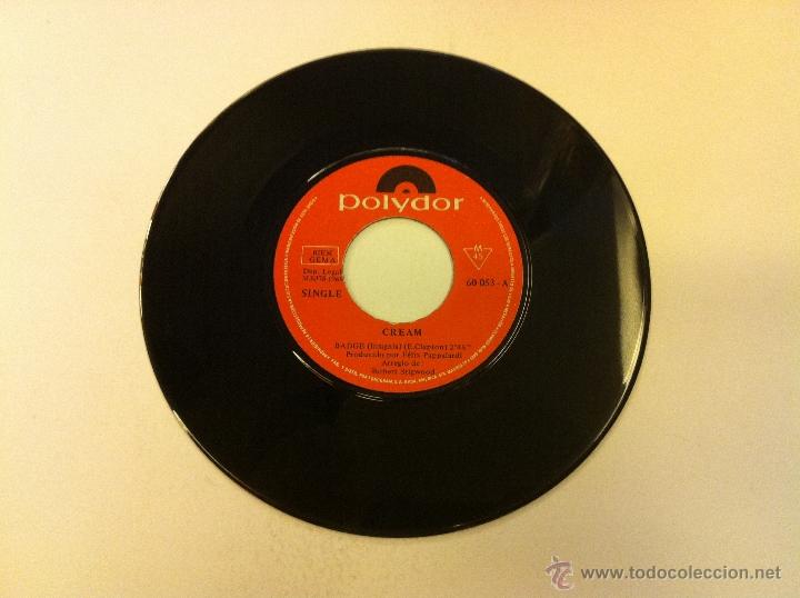 Discos de vinilo: Cream.Badge.SINGLE.ESPA&Ntilde;A 1969.POLYDOR. - Foto 3