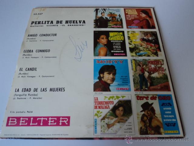 Discos de vinilo: DISCO SINGLE PERLITA DE HUELVA - Foto 2