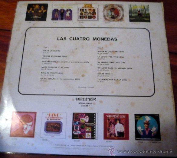 Discos de vinilo: LAS CUATRO MONEDAS,  LP. BELTER. 1972 - Foto 2
