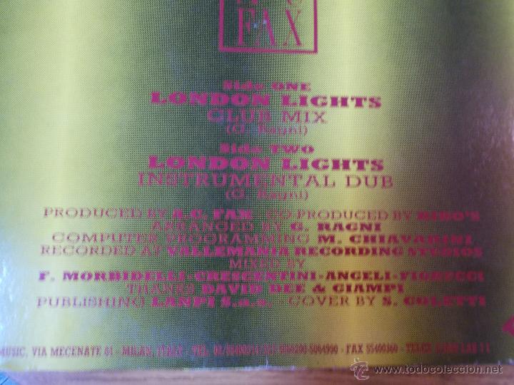 Discos de vinilo: LONDON LIGHTS MAXI 12 - Foto 3
