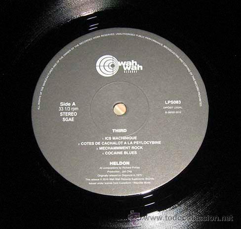 Discos de vinilo: HELDON - THIRD - RICHARD PINHAS - PROG ELECTRONICA - FRANCIA - DOBLE LP - Foto 5