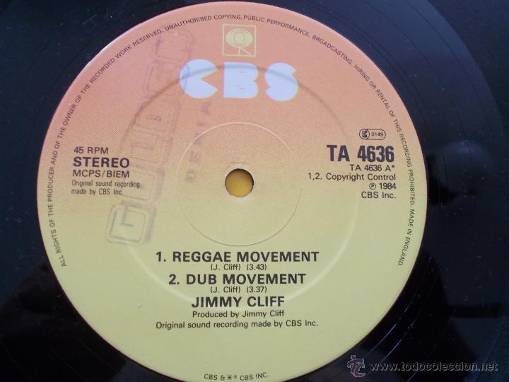 Discos de vinilo: JIMMY CLIFF. REGGAE MOVEMENT MAXI 12 - Foto 2