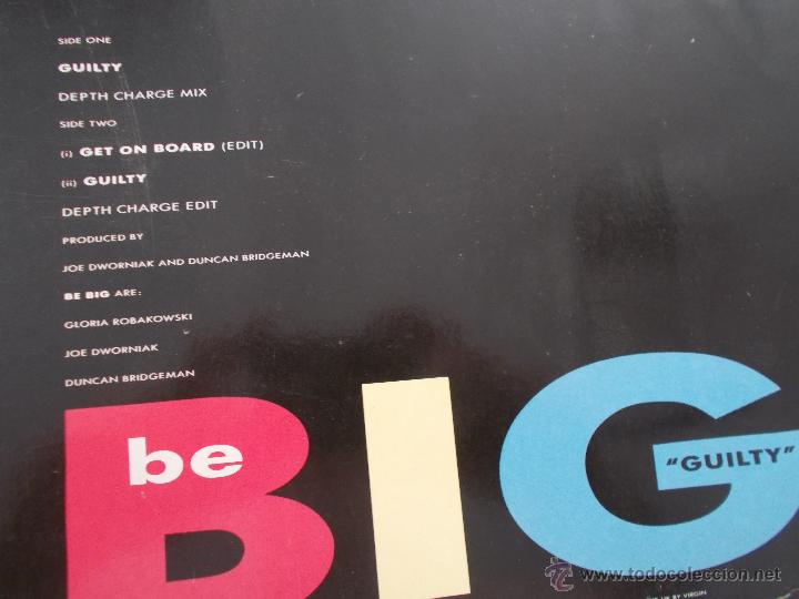 Discos de vinilo: BE BIG GUILTY MAXI 12 - Foto 3