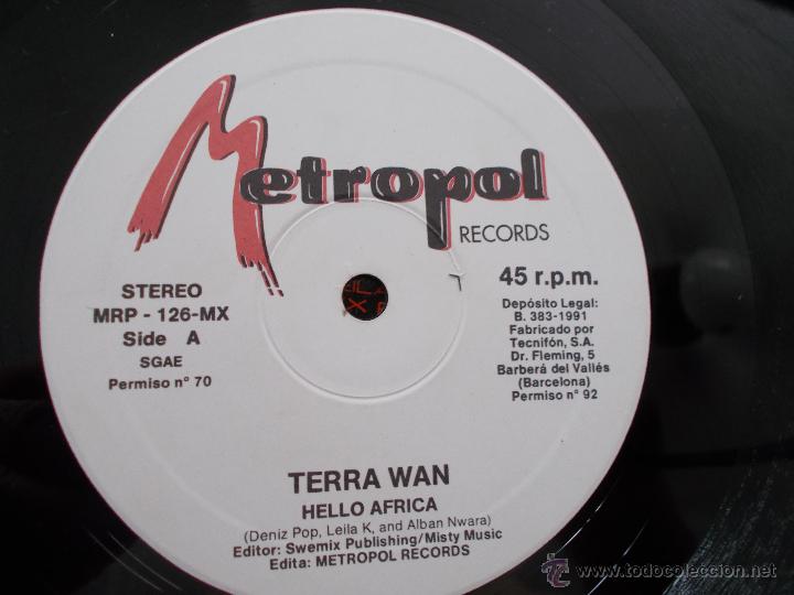Discos de vinilo: TERRA WAN HELLO AFRICA MAXI 12 - Foto 2