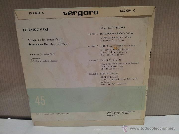 Discos de vinilo: peter tchaikovski el lago de los cisnes singles - Foto 2