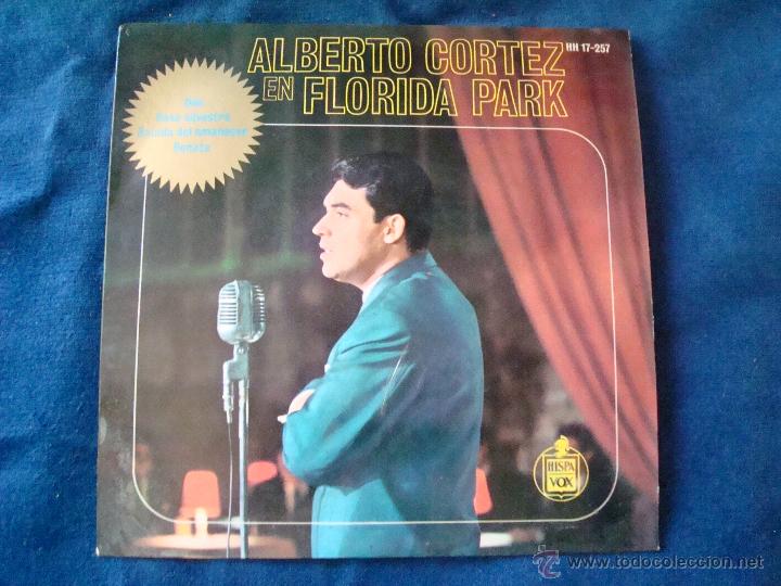 Disques de vinyle: alberto cortez en florida park sello hispa vox 1963