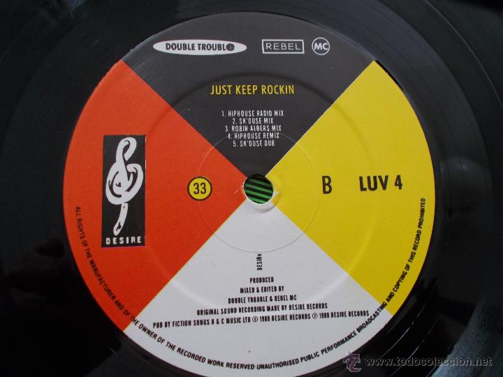 Discos de vinilo: JUST KEEP ROCKIN STREET TUFF. MAXI 12 - Foto 2