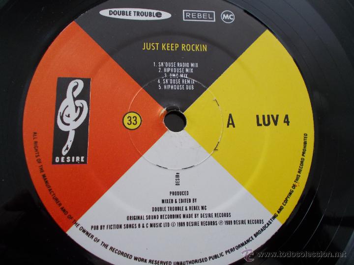 Discos de vinilo: JUST KEEP ROCKIN STREET TUFF. MAXI 12 - Foto 3