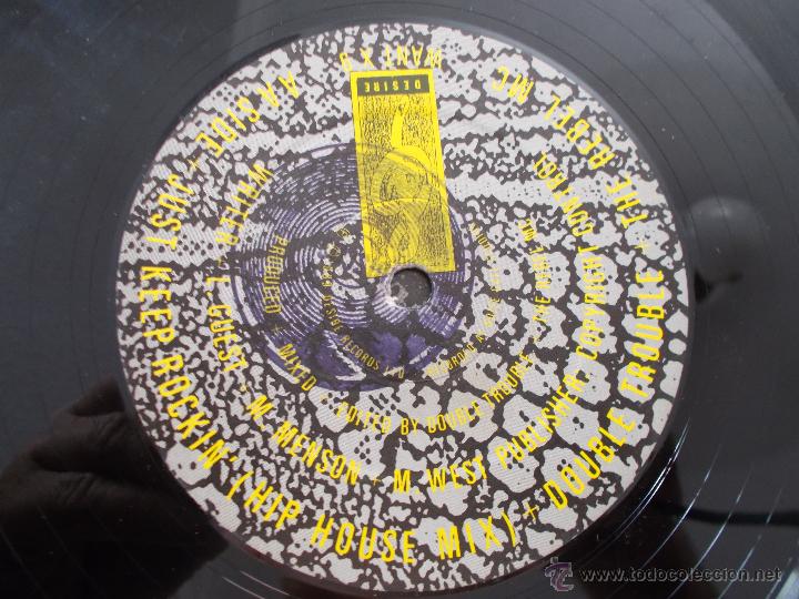 Discos de vinilo: DOUBLE TROUBLE THE REBEL MAXI 12 - Foto 3