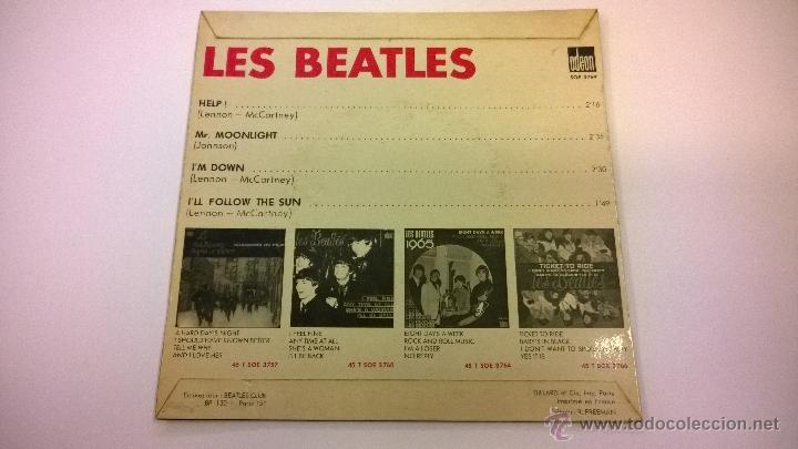 Discos de vinilo: The Beatles.Help!.EP.EDICI&Oacute;N FRANCESA.ODEON.LABEL NARANJA. - Foto 2