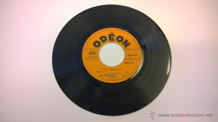Discos de vinilo: The Beatles.Help!.EP.EDICI&Oacute;N FRANCESA.ODEON.LABEL NARANJA. - Foto 3