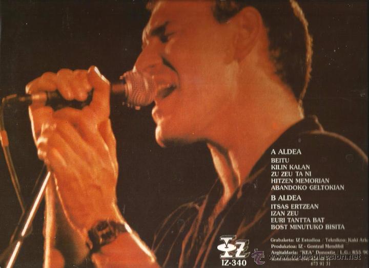 Discos de vinilo: LP GONTZAL MENDIBIL : ZU ZEU - Foto 2