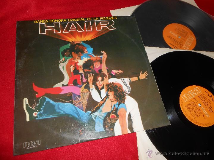 Discos de vinilo: HAIR BSO OST 2LP 1979 RCA EDICION ESPA&Ntilde;OLA SPAIN GATEFOLD
