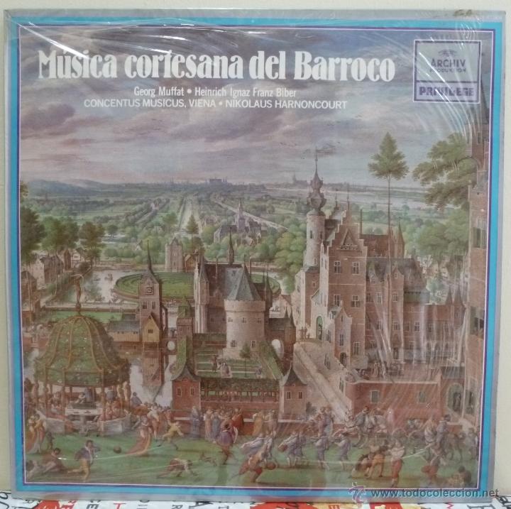 Discos de vinilo: MUSICA CORTESANA DEL BARROCO (LP ARCHIV 1981 ESPA&Ntilde;A) HANONCOURT &middot; CONCENTUS MUSICUS VIENA