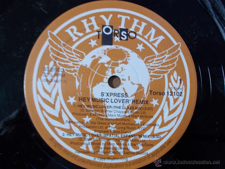 Discos de vinilo: S&acute;XPRESS. HEY MUSIC LOVER. MAXI 12 - Foto 2