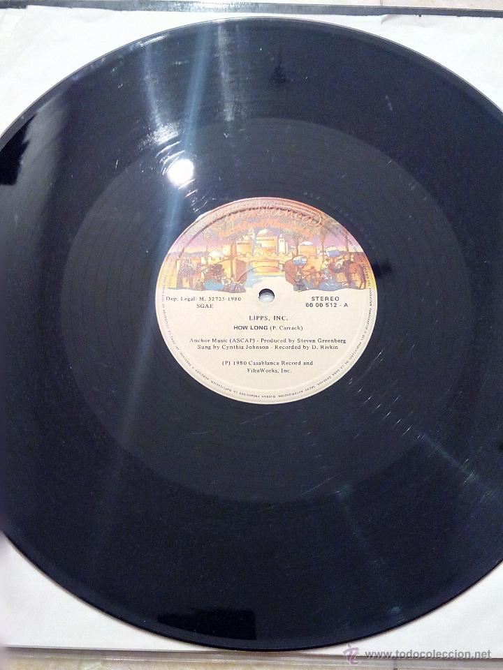 Discos de vinilo: MAXI SINGLE LIPPS - HOW LONG - CASABLANCA 1980. - Foto 5