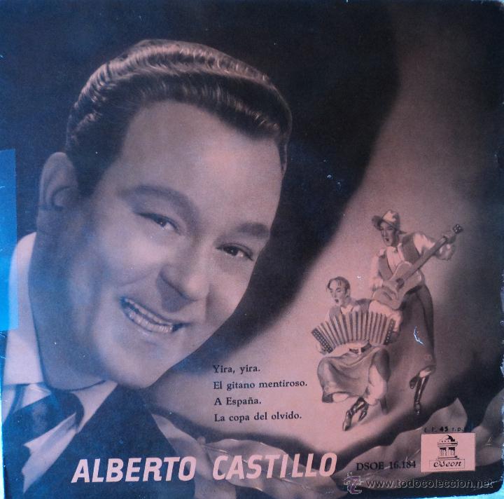 Discos de vinilo: Alberto Castillo - El Gitano Mentiroso - Edici&oacute;n de Espa&ntilde;a - Foto 1