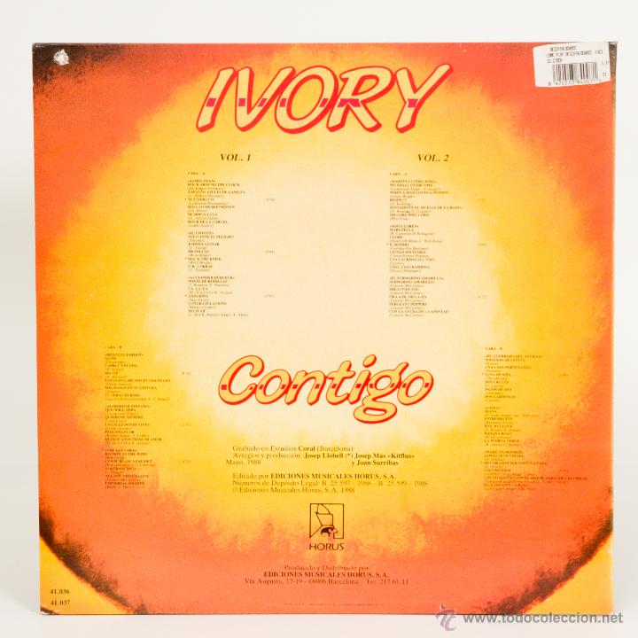 Discos de vinilo: IVORY - CONTIGO - LP DOBLE - Foto 2