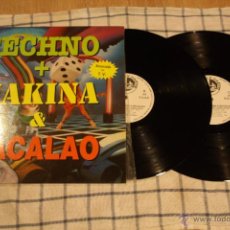 Discos de vinilo: TECHNO + MAKINA & BACALAO, 2 LPS, BLANCO Y NEGRO RECORDS, 1992, MADE SPAIN