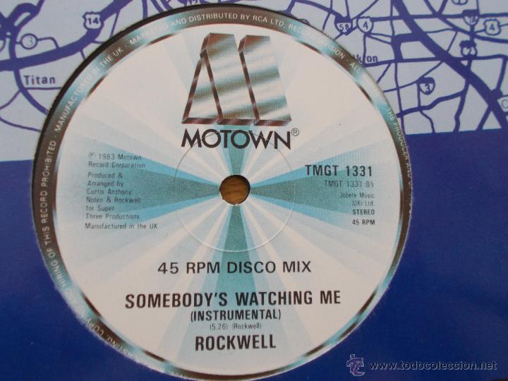Discos de vinilo: ROCKWELL. SOMEBODY&acute;S WATCHING ME. BLUES MAXI 12 - Foto 3