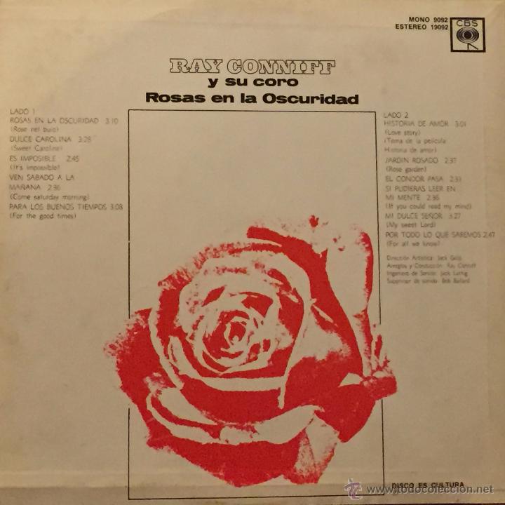 Discos de vinilo: LP argentino de Ray Conniff y su coro a&ntilde;o 1970 - Foto 2