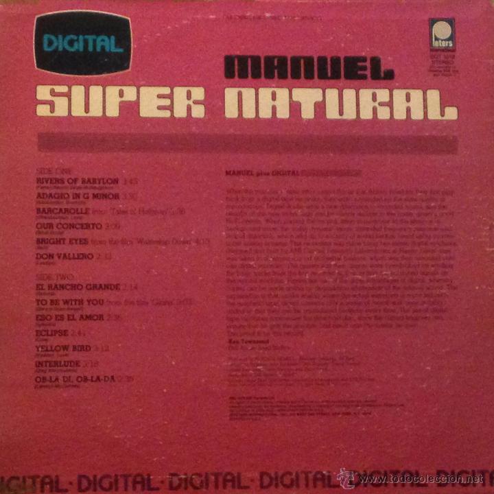Discos de vinilo: LP estadounidense de Manuel a&ntilde;o 1979 - Foto 2