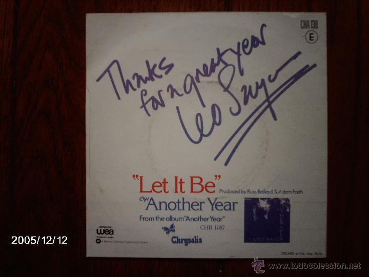 Discos de vinilo: leo sayer  -  let it be  +  another year - Foto 2
