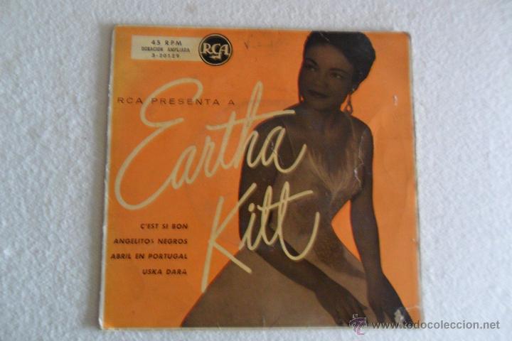 Discos de vinilo: EARTHA KITT - CEST SI BON + 3 EP - Foto 1