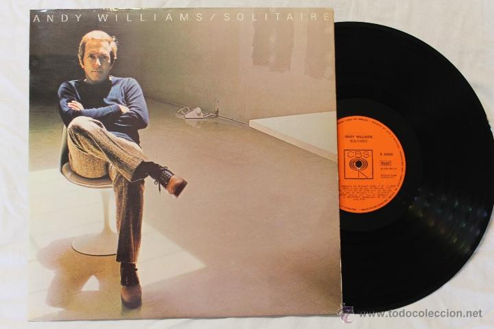 Discos de vinilo: ANDY WILLIAMS SOLITAIRE LP CBS 1973 MADE IN SPAIN - Foto 1