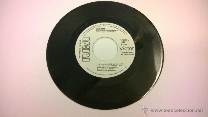 Discos de vinilo: Jeanette.Con que derecho.SINGLE.ESPA&Ntilde;A 1983.RCA. - Foto 3