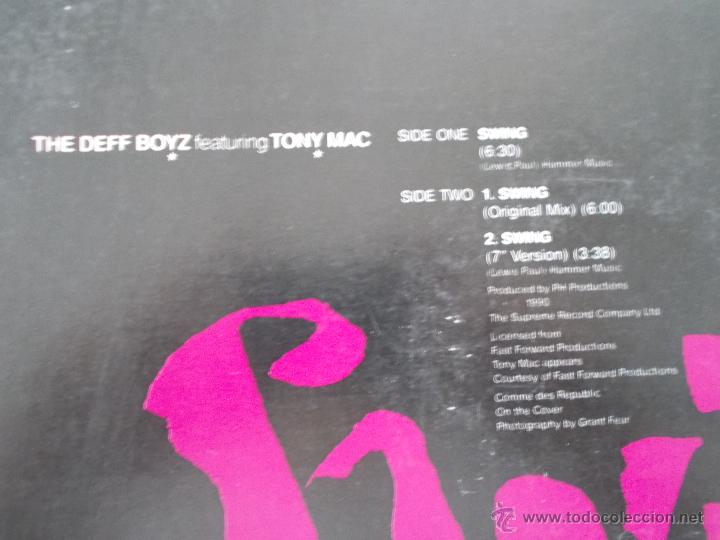 Discos de vinilo: THE DEFF BOYZ. SWING MAXI 12 - Foto 4
