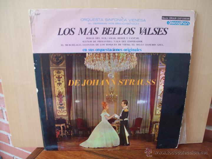 Discos de vinil: LOS MAS VELLOS VALSES  -  ORQUESTA SINFONICA VIENESA  -  LP