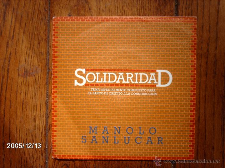 Discos de vinilo: manolo sanlucar  -  solidaridad  (i y II) - Foto 1