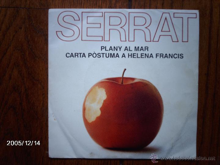 Discos de vinilo: serrat  -  plany al mar  +  carta postuma a helena francis - Foto 1