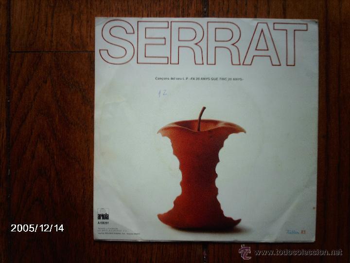 Discos de vinilo: serrat  -  plany al mar  +  carta postuma a helena francis - Foto 2