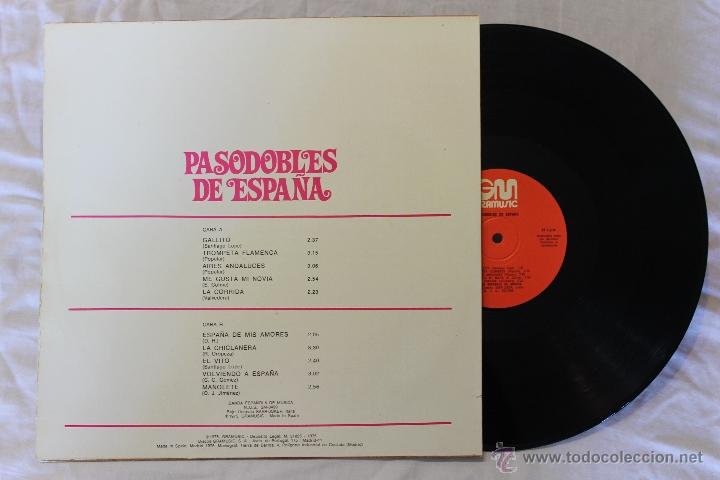 Discos de vinilo: PASODOBLES DE ESPA&Ntilde;A LP GRAMUSIC 1975 - Foto 2