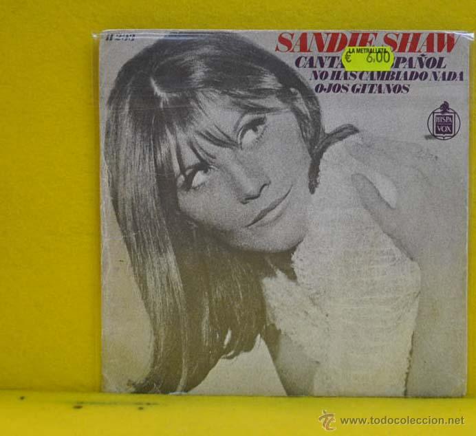 Discos de vinilo: SANDIE SHAW - NO HAS CAMBIADO NADA - SINGLE - Foto 2
