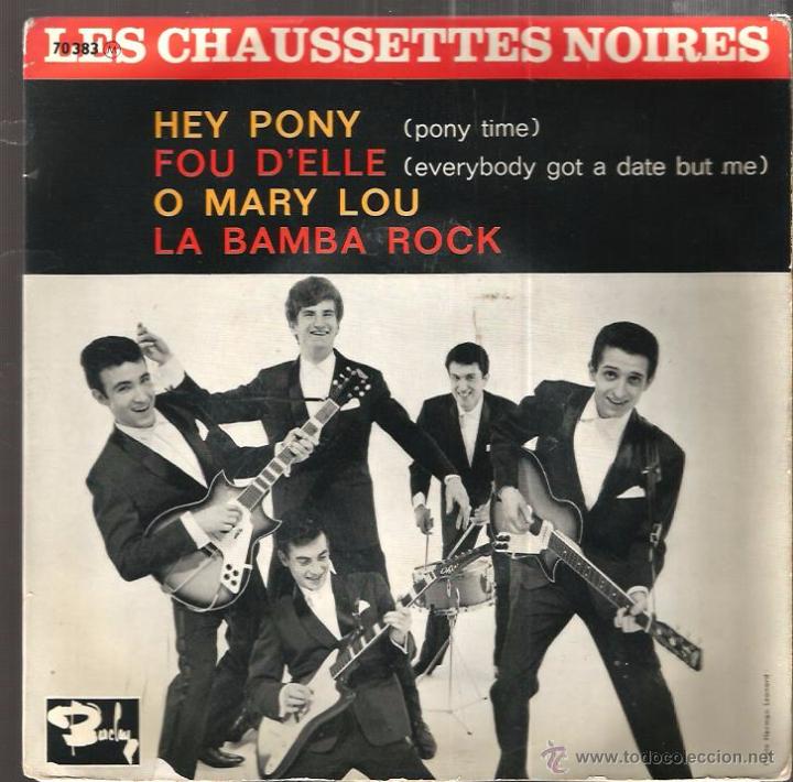 Discos de vinilo: EP LES CHAUSSETTES NOIRES : HEY PONY - Foto 1