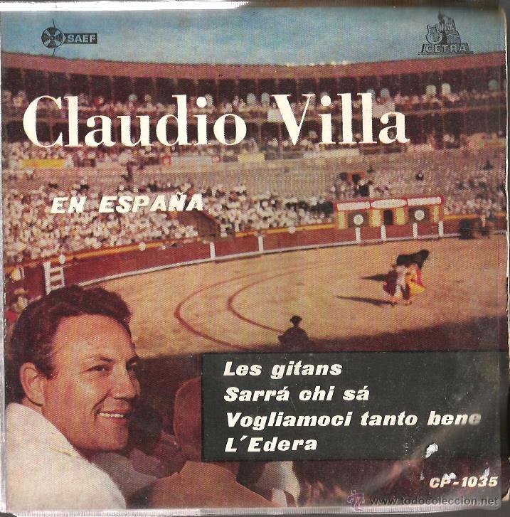 Discos de vinilo: EP CLAUDIO VILLA ( EN ESPA&Ntilde;A ) : LES GITANS - Foto 1